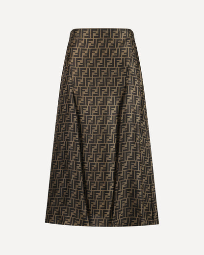 Fendi Midi Skirt Brown