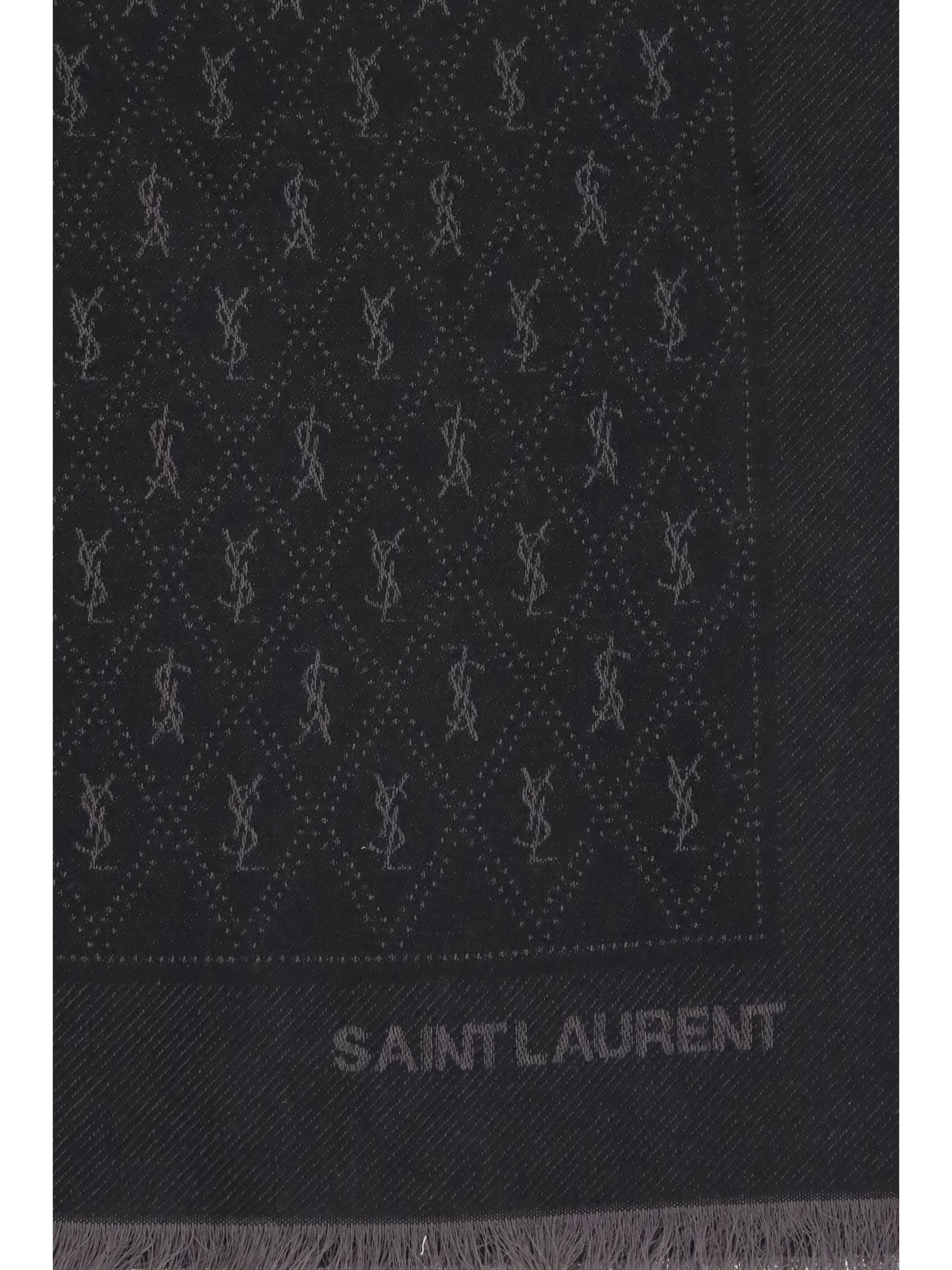 ysl monogram scarf