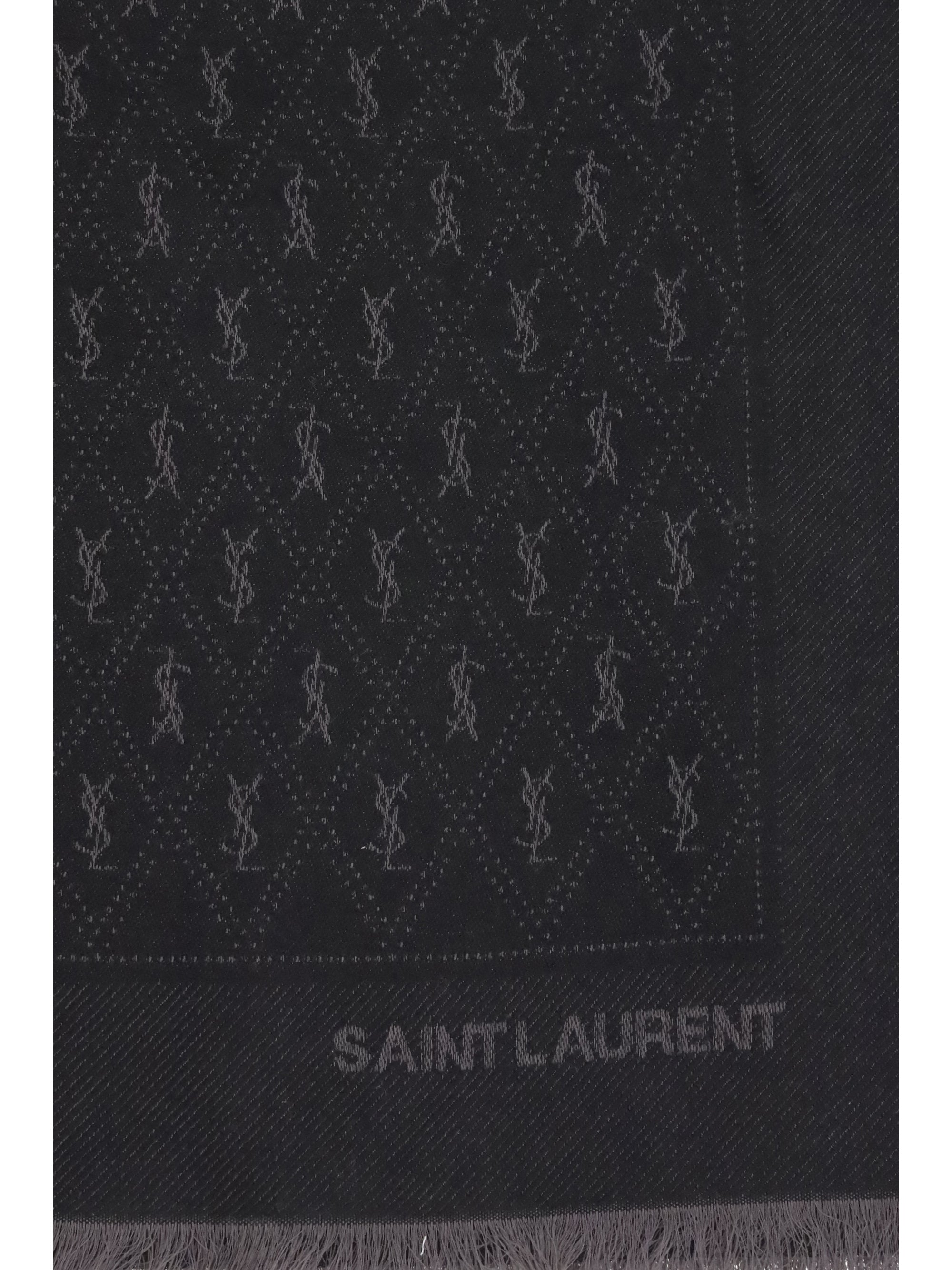 ysl monogram scarf