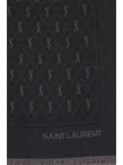 ysl monogram scarf