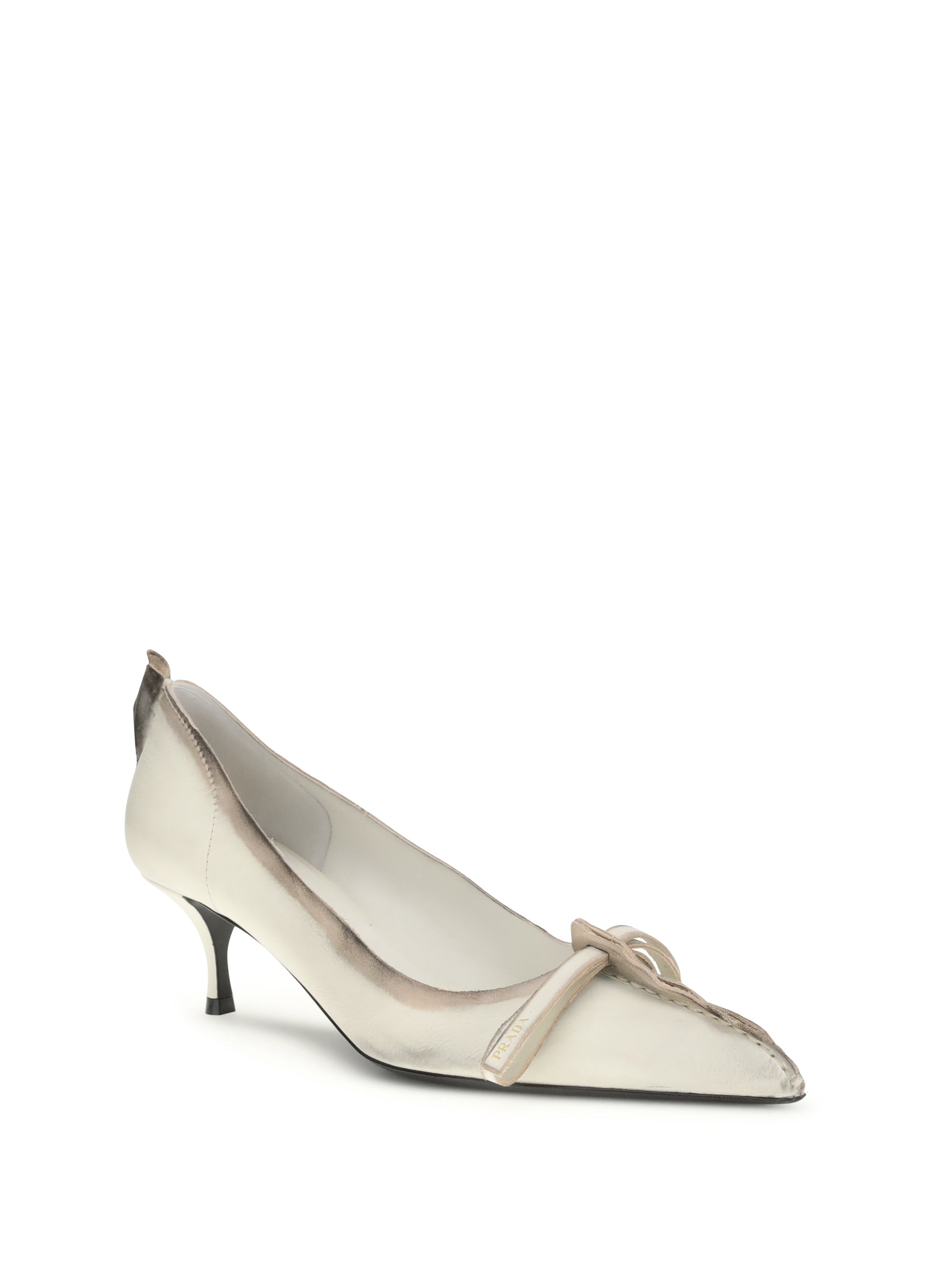 antique leather pumps