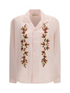 floral embroidered shirt