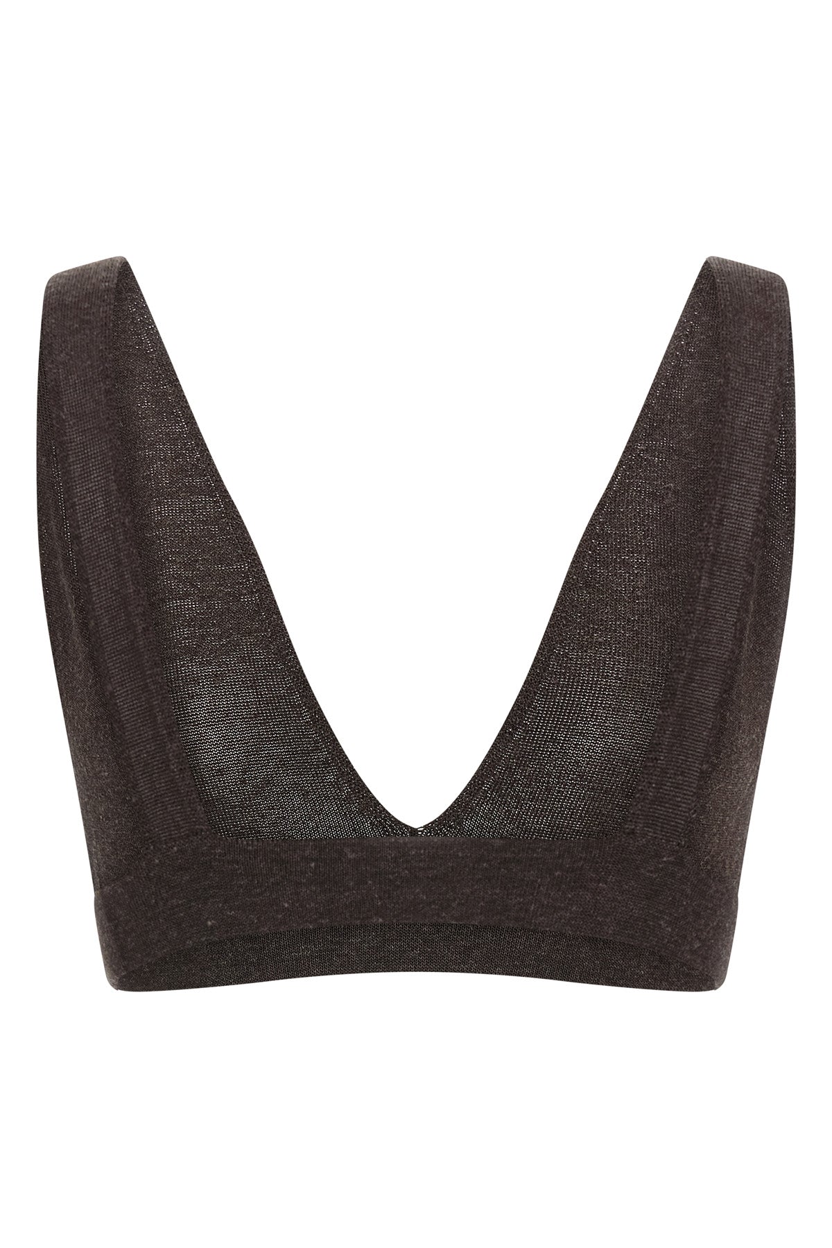 baby girl bra in linen and viscose blend knit
