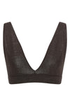 baby girl bra in linen and viscose blend knit
