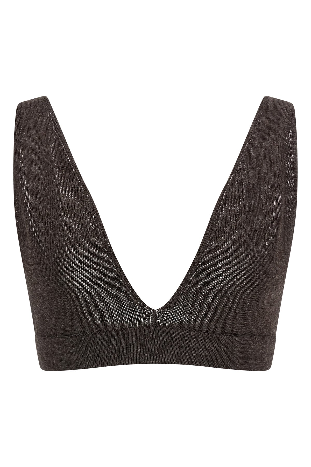 baby girl bra in linen and viscose blend knit