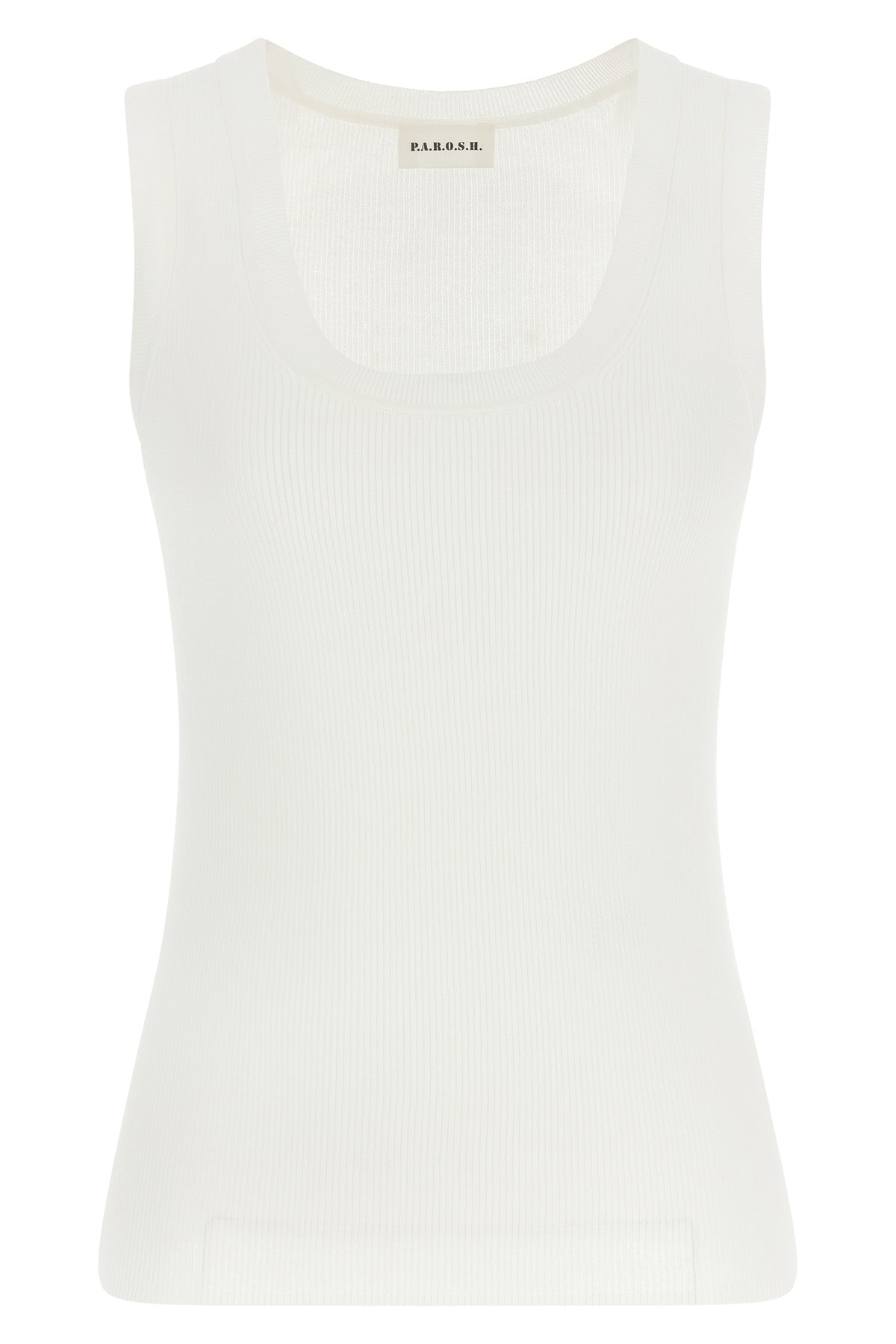 cipria26 ribbed stretch cotton top