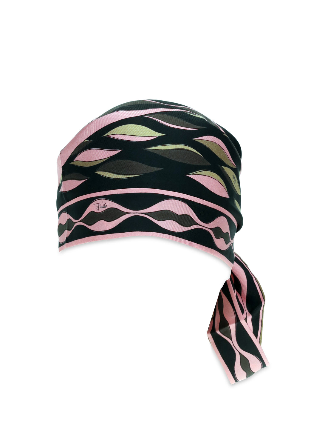 PUCCI OS dune print silk twill triangle bandana