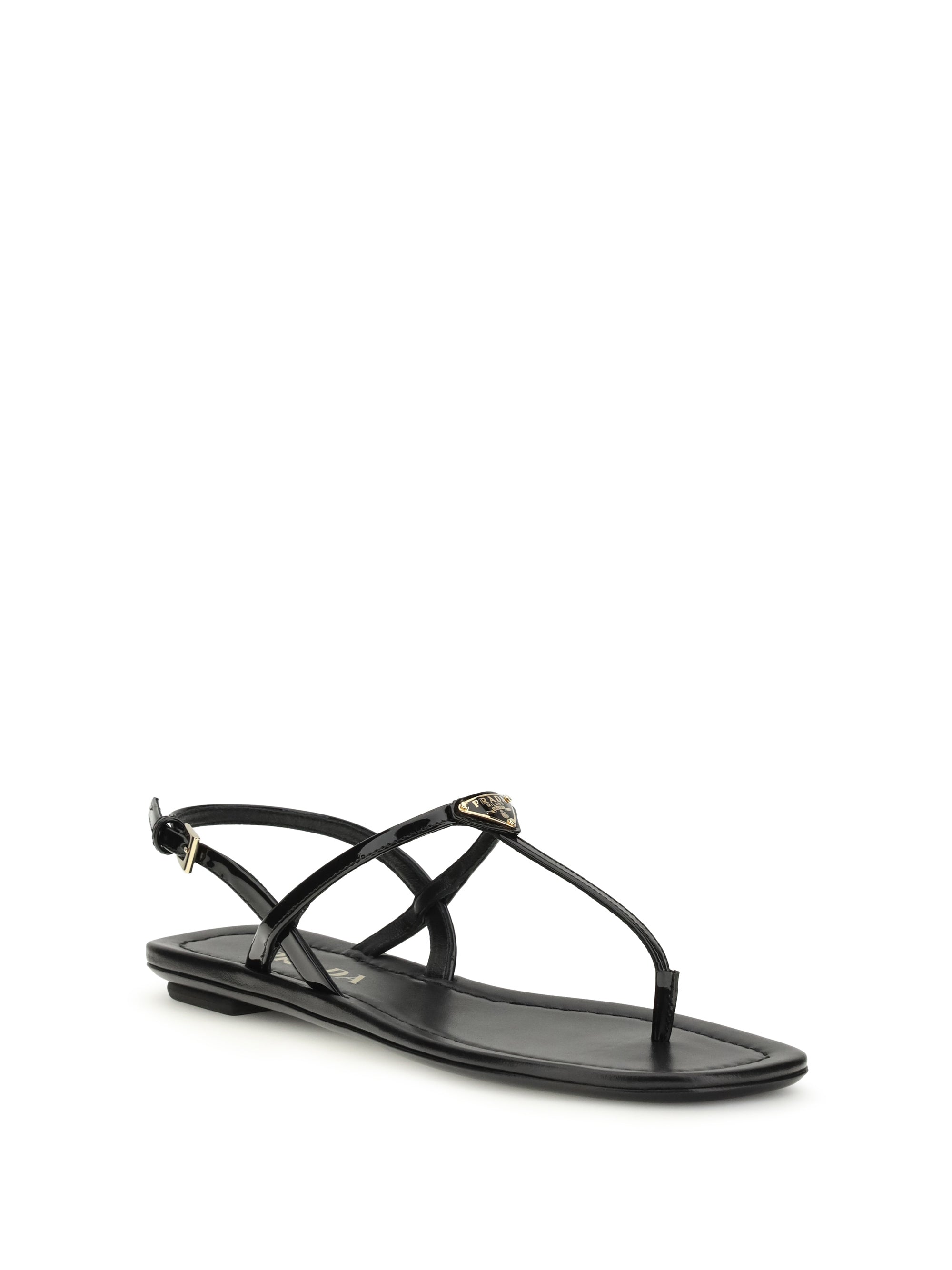PRADA 36 leather flip-flop sandals