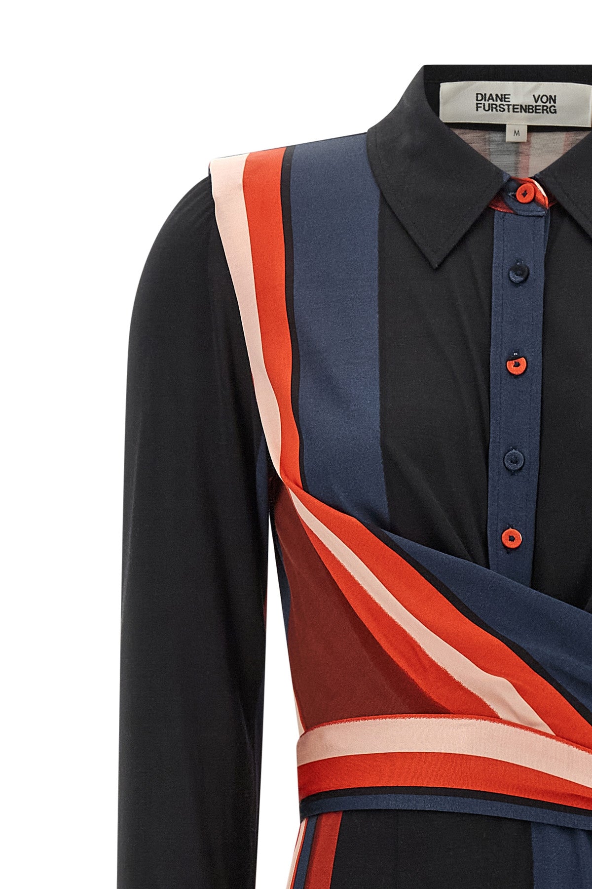 the diane von furstenberg sana midi dress blends the sartorial rigor of a shir