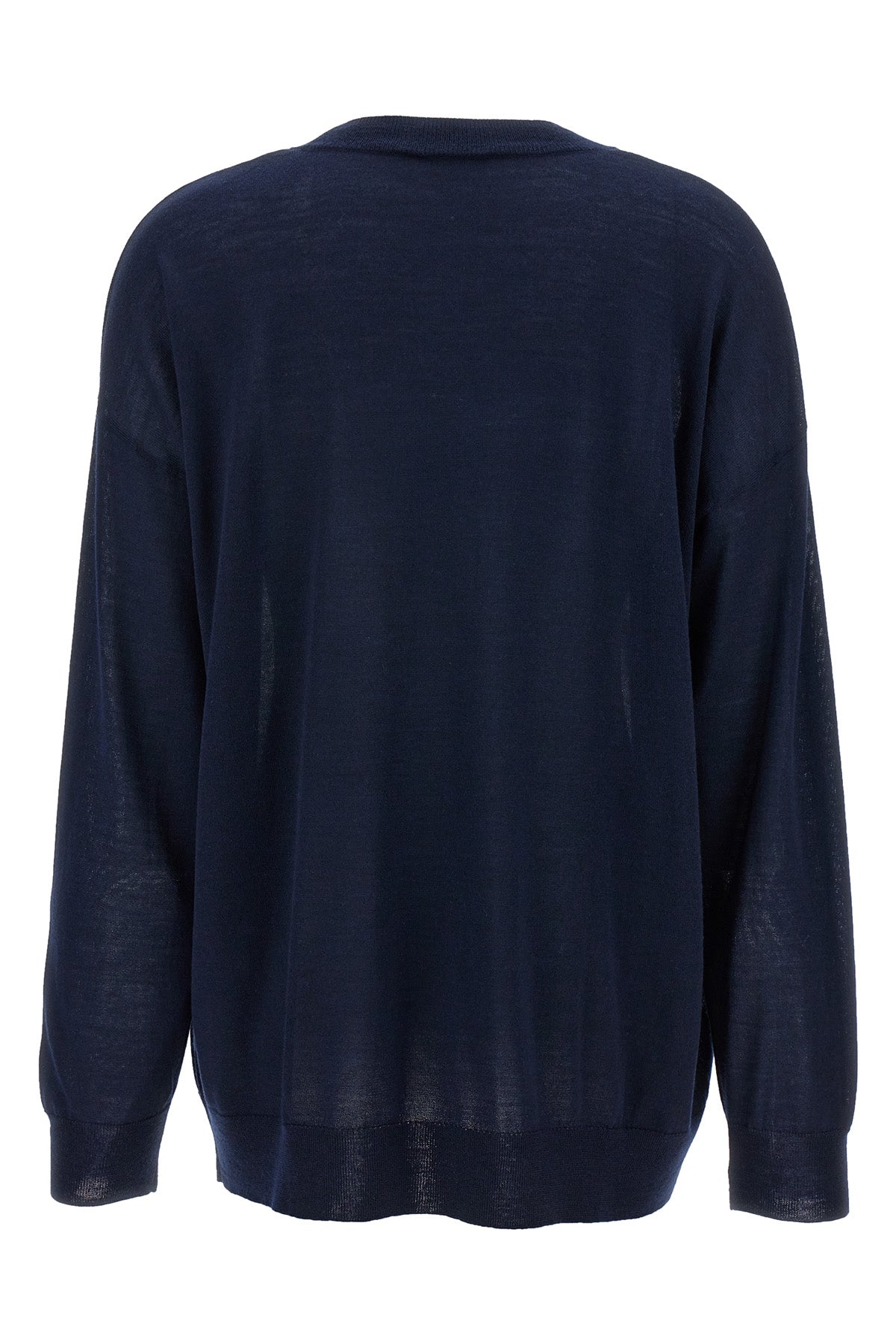 crew-neck sweater in wool blend