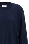 crew-neck sweater in wool blend