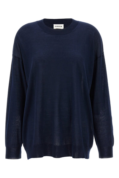 crew-neck sweater in wool blend