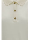 wool polo with vintage buttons