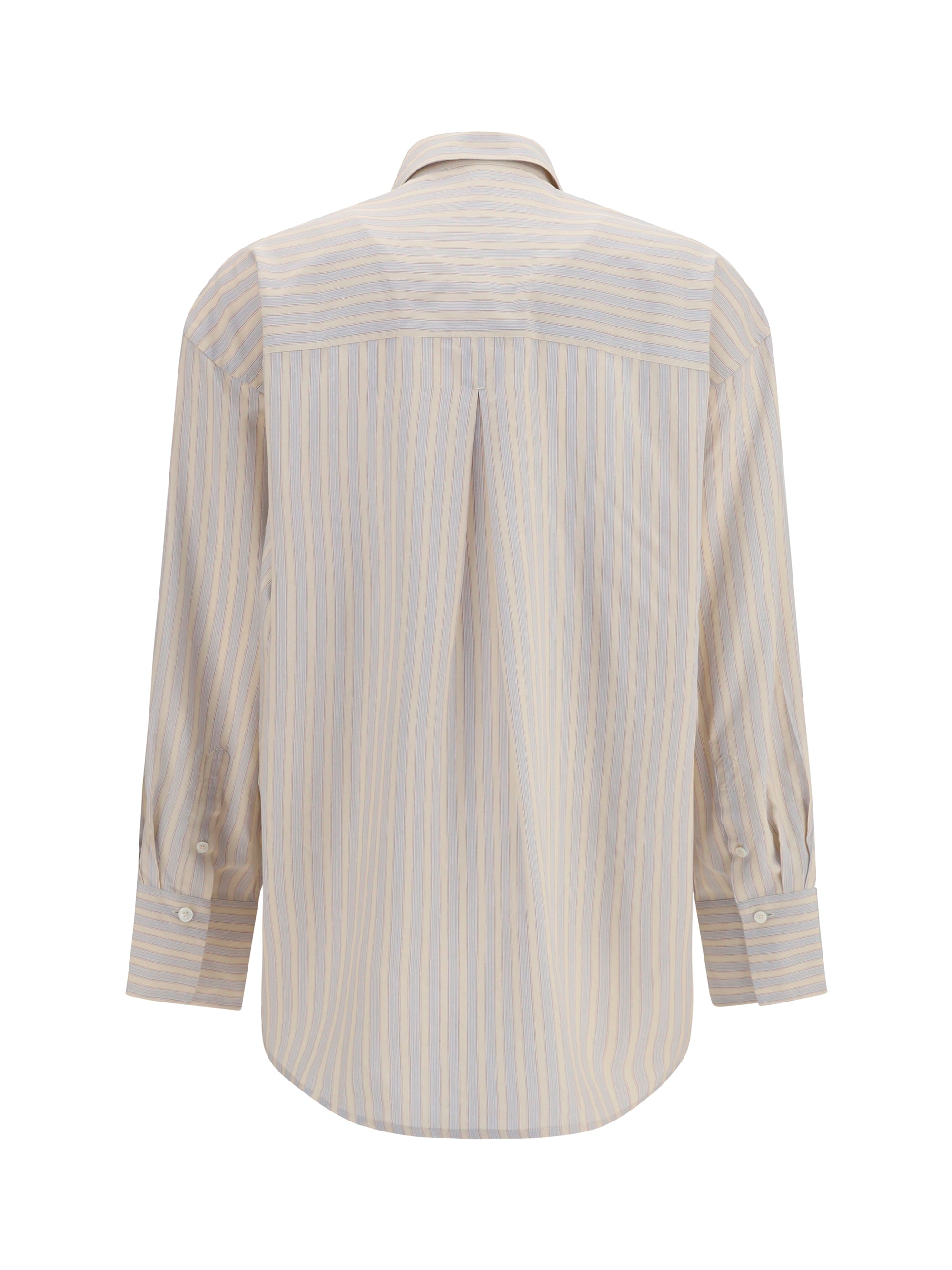 oversized striped shirt in cotton
