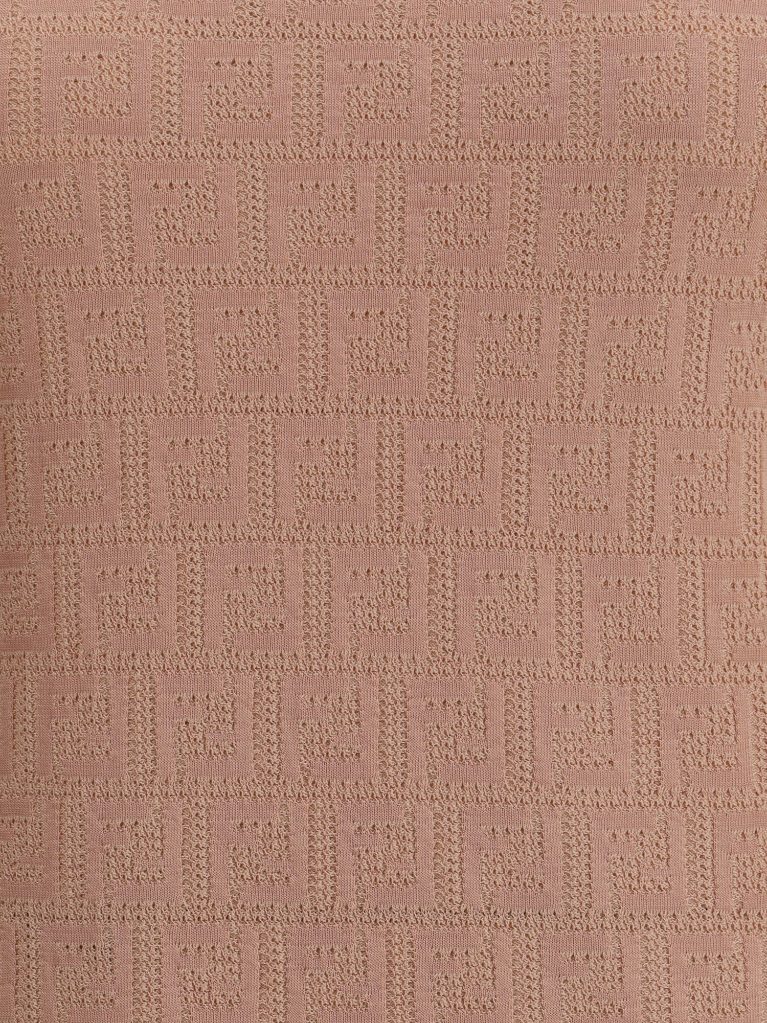 FENDI 40 ff pattern midi dress