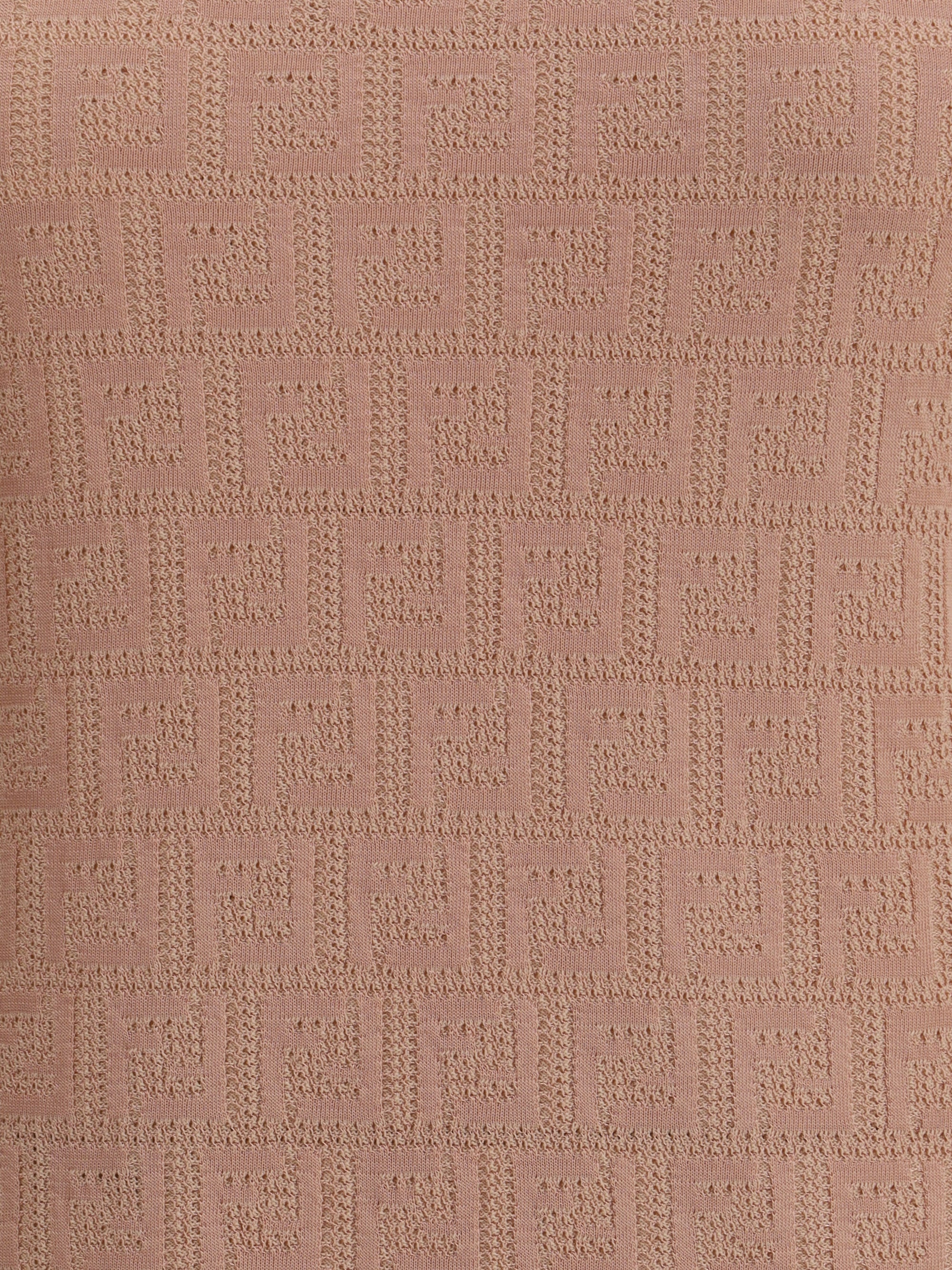 FENDI 40 ff pattern midi dress