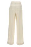 stretch wool jersey trousers
