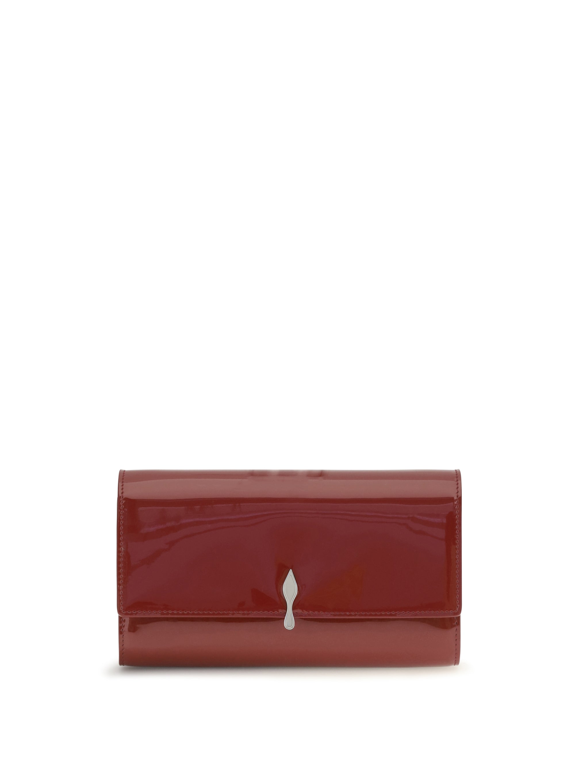 bettina patent leather chain wallet