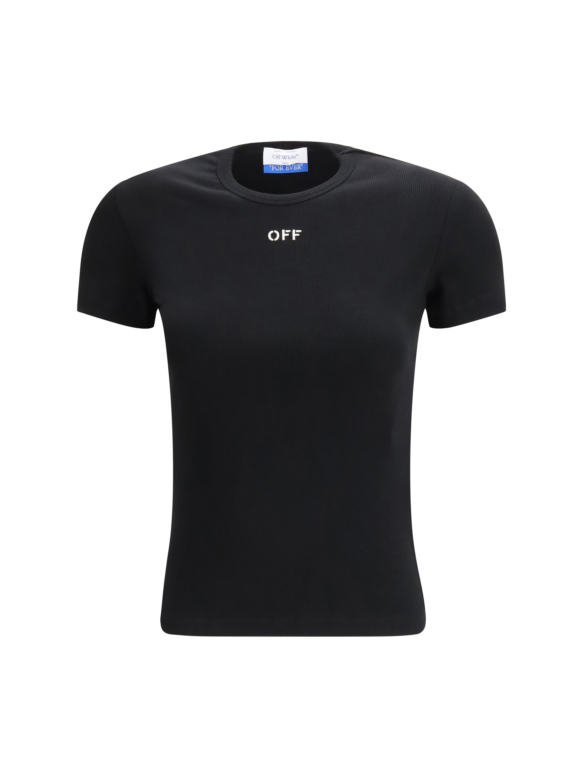 off stamp rib basic t-shirt