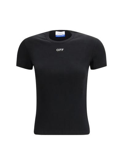 off stamp rib basic t-shirt