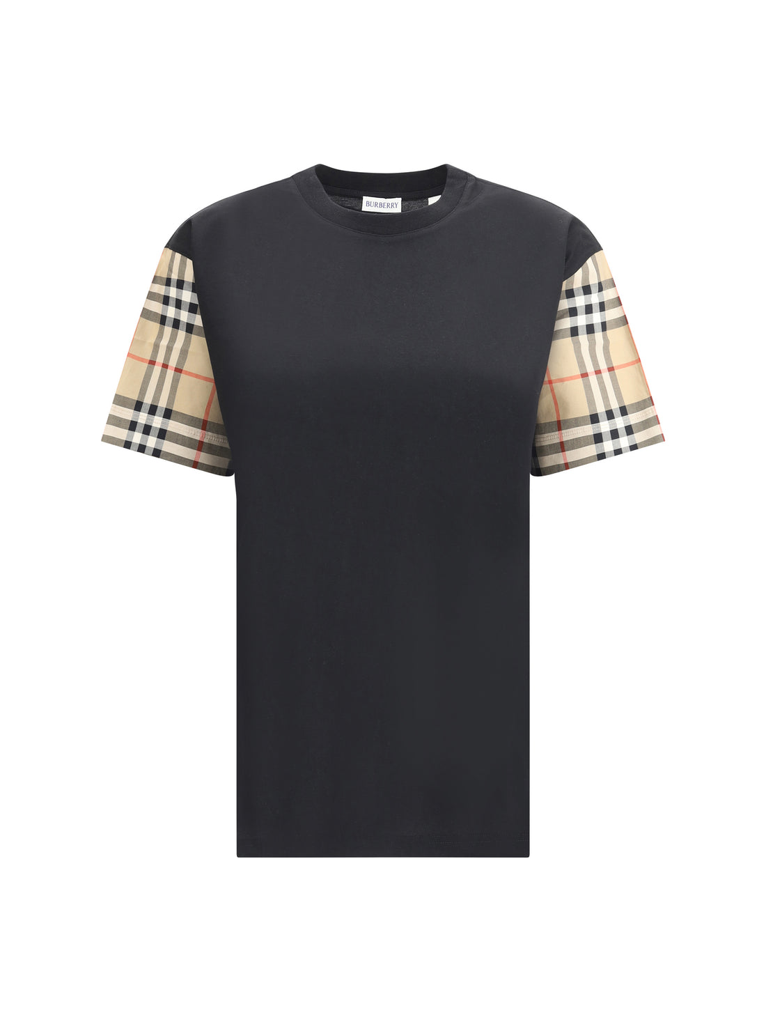 BURBERRY S check archive sleeve t-shirt