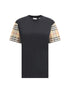 BURBERRY S check archive sleeve t-shirt