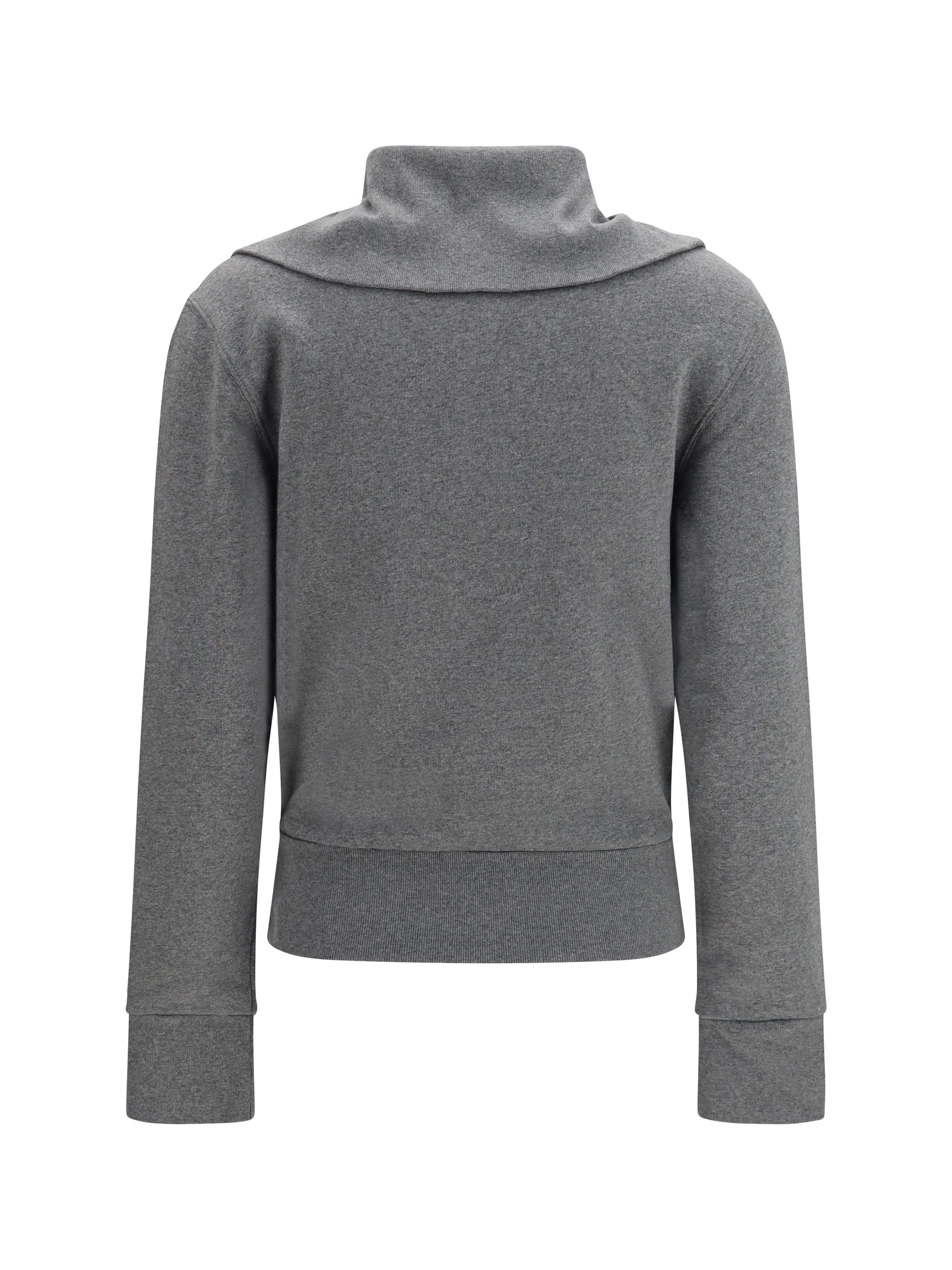 fitted zip-up hoodie