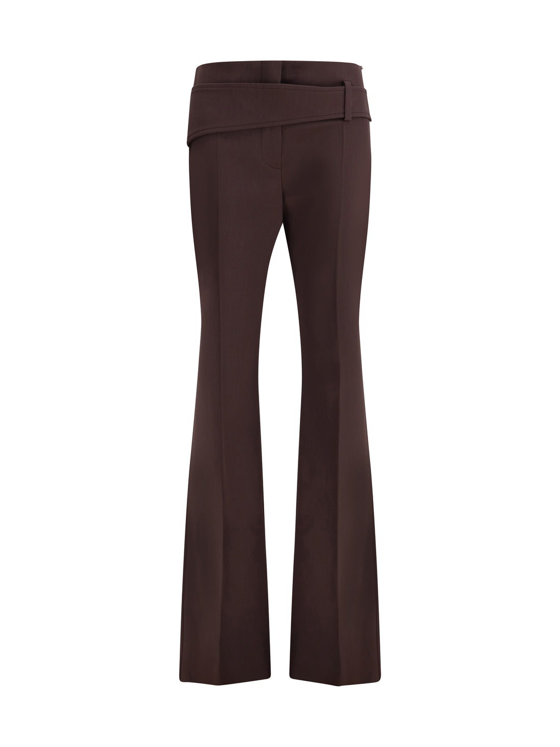 MAX MARA SPORTMAX 38 slim trousers with asymmetric belt