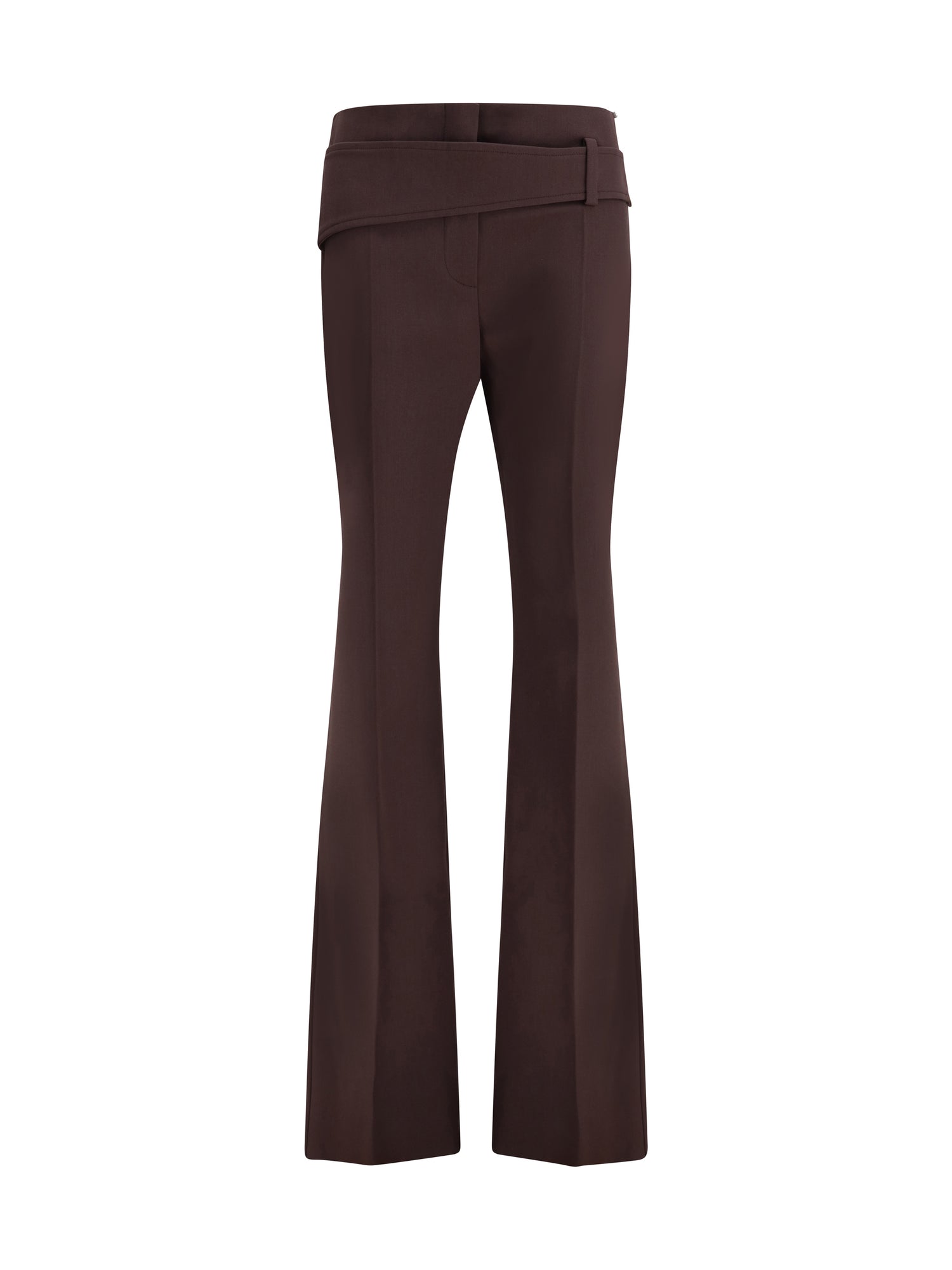 MAX MARA SPORTMAX 38 slim trousers with asymmetric belt
