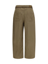 cupro and linen pants
