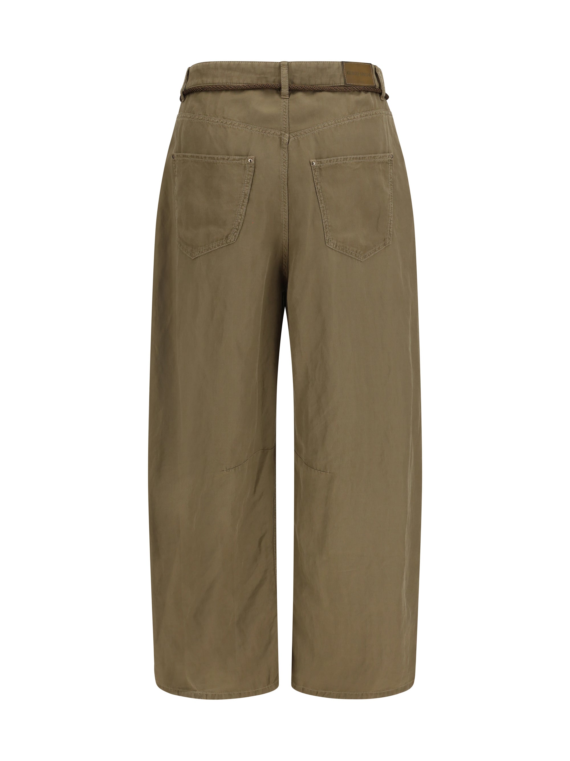 cupro and linen pants