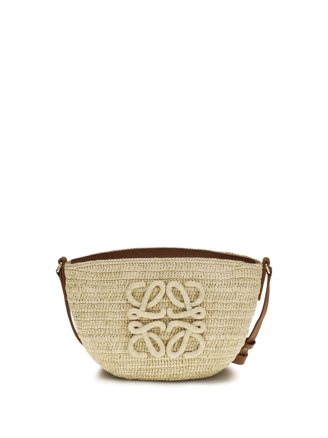 LOEWE OS eclipse raffia and calfskin shoulder bag loewe x paula’s ibiza