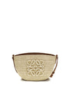 eclipse raffia and calfskin shoulder bag loewe x paula’s ibiza