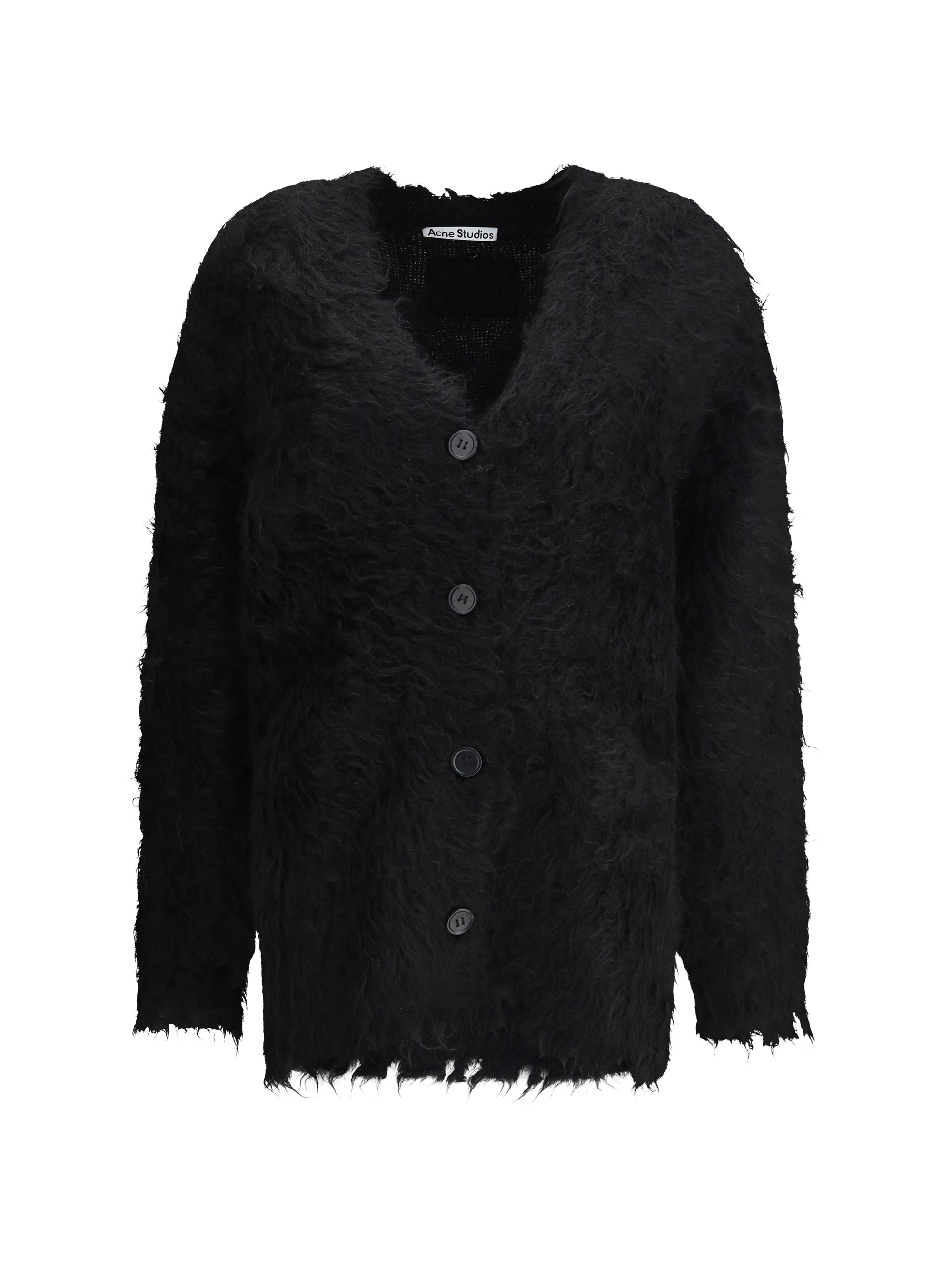 ACNE STUDIOS S-M oversized cardigan in mohair-wool blend