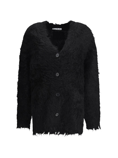 ACNE STUDIOS S-M oversized cardigan in mohair-wool blend