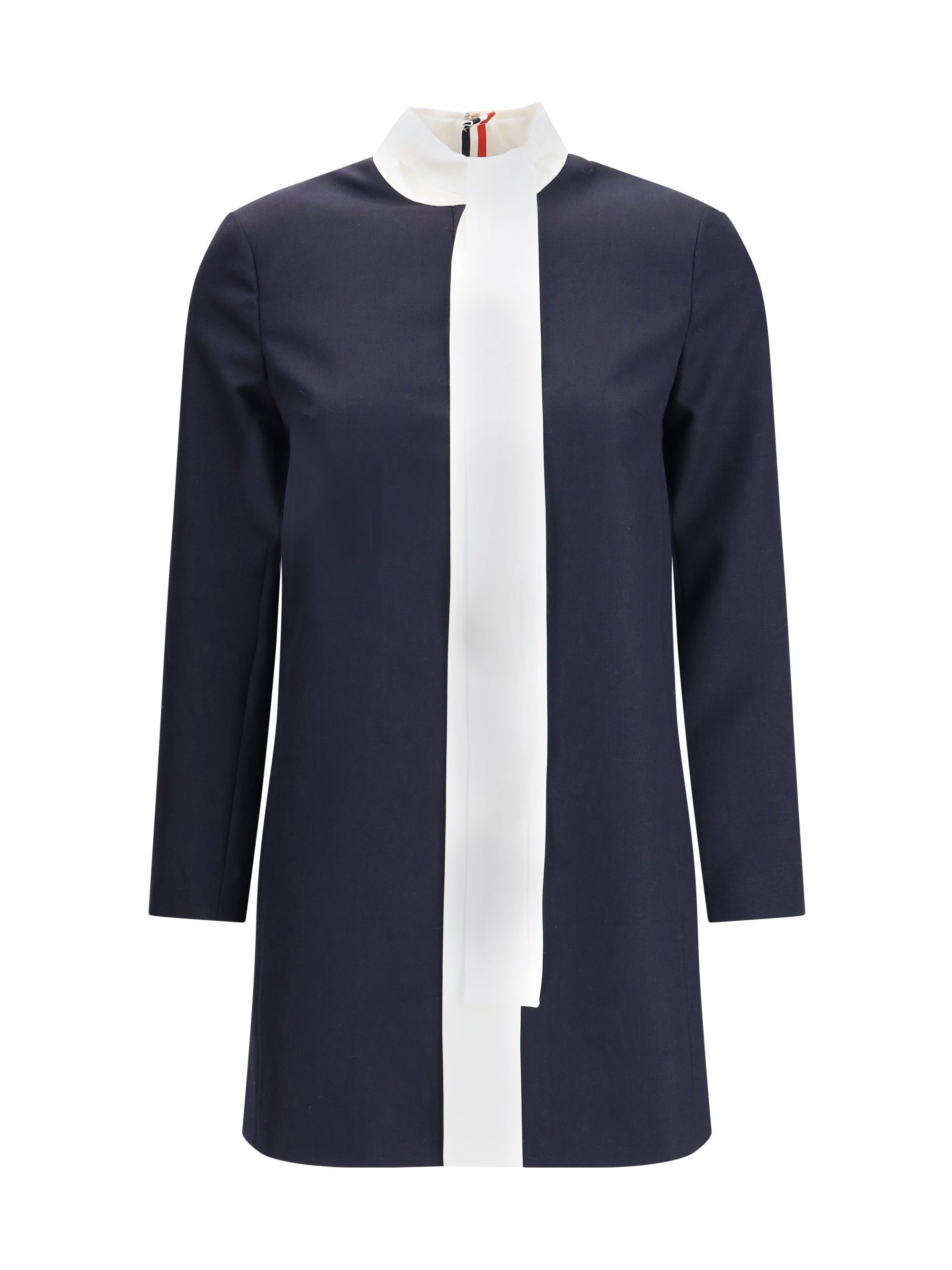 THOM BROWNE 40 high wool suiting shift dress