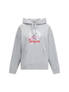 relaxed poodle-print hoodie