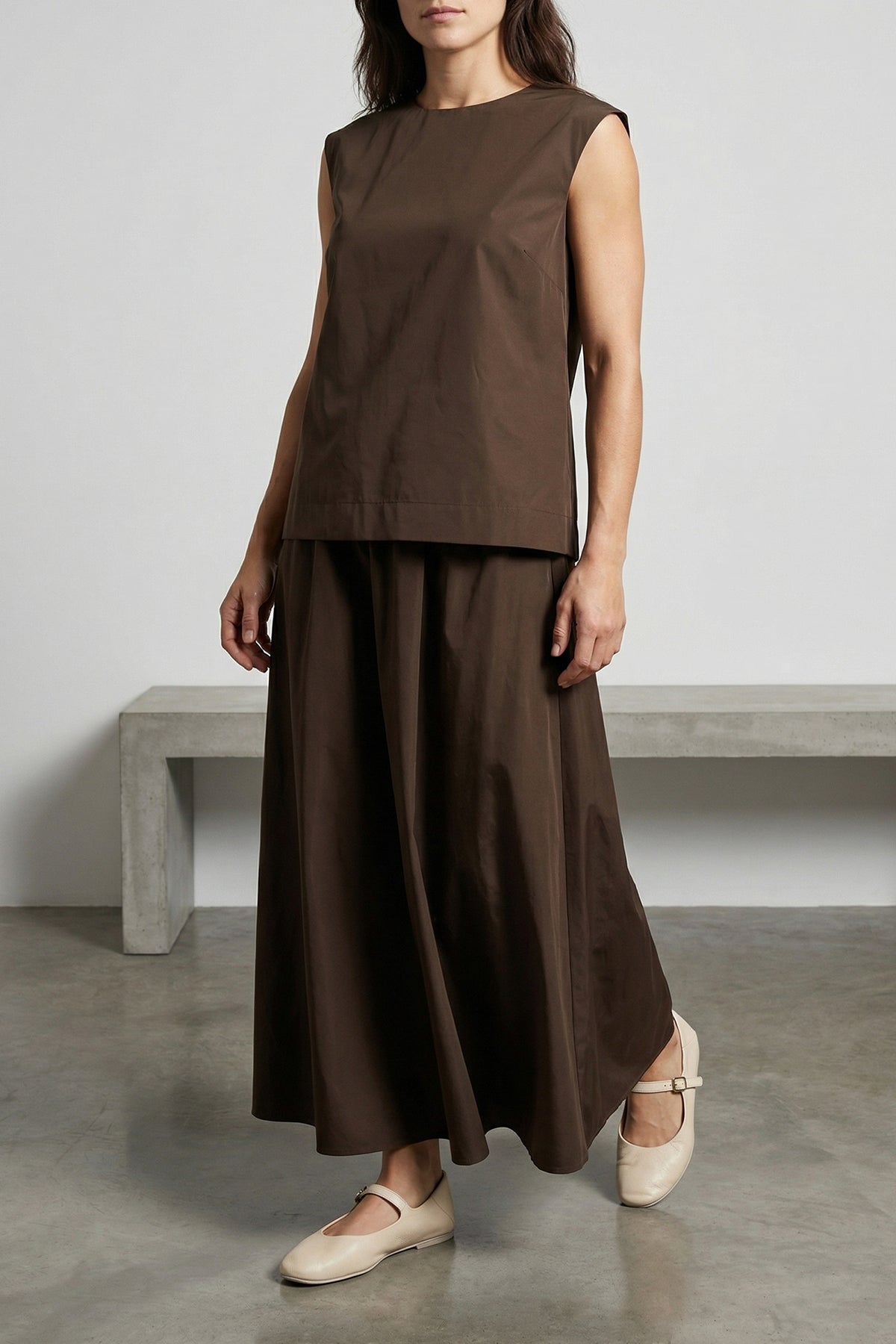 long pimpy26 taffeta skirt