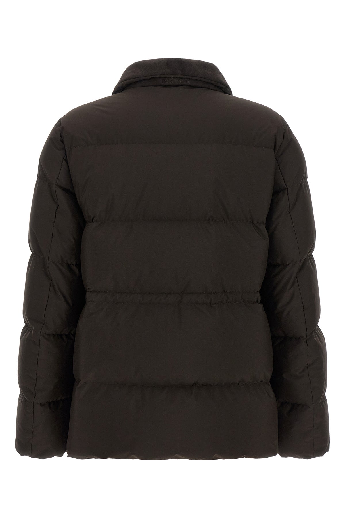 kiton down jacket redefines the codes of outerwear through a sophisticated play