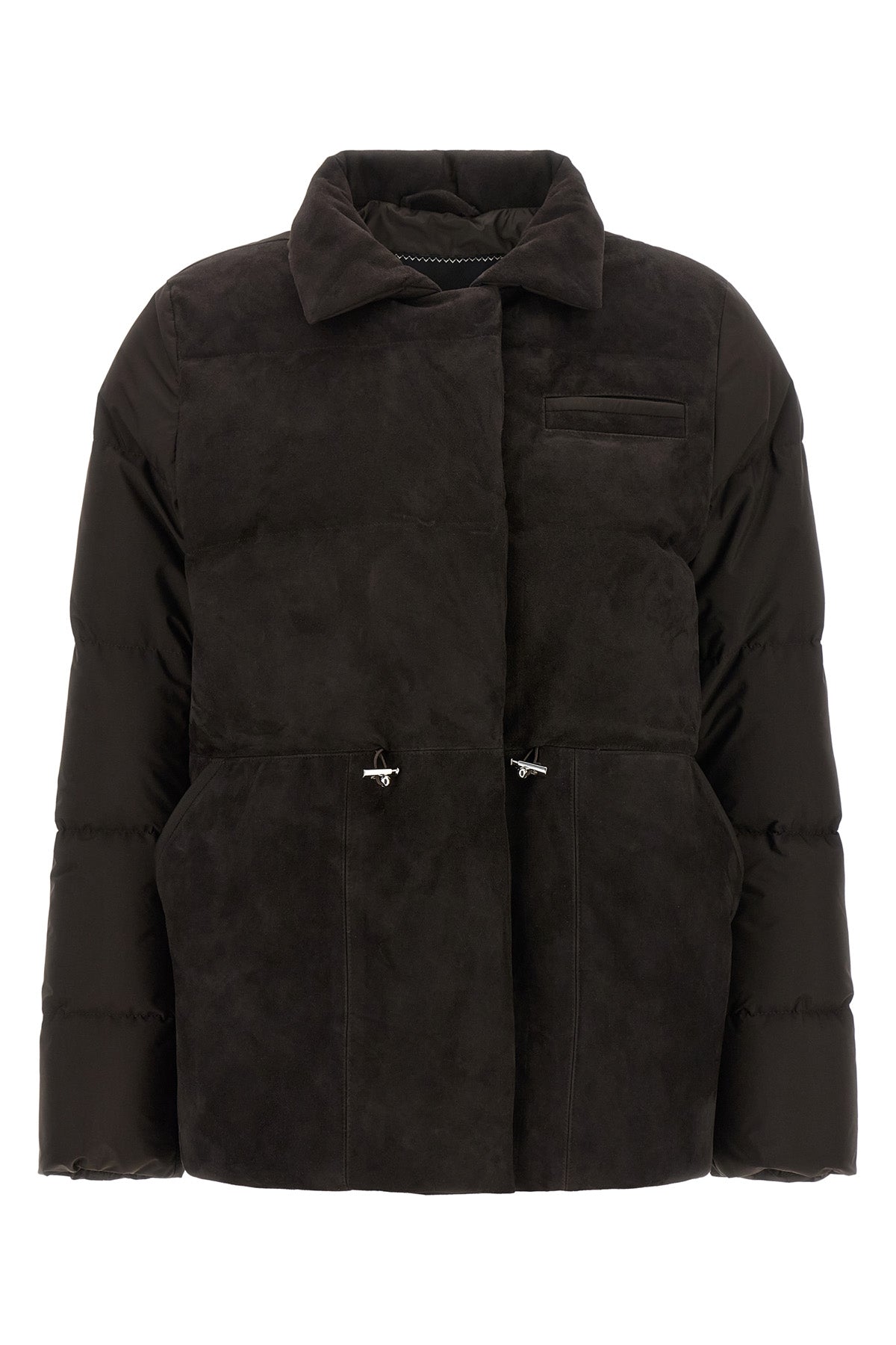 kiton down jacket redefines the codes of outerwear through a sophisticated play