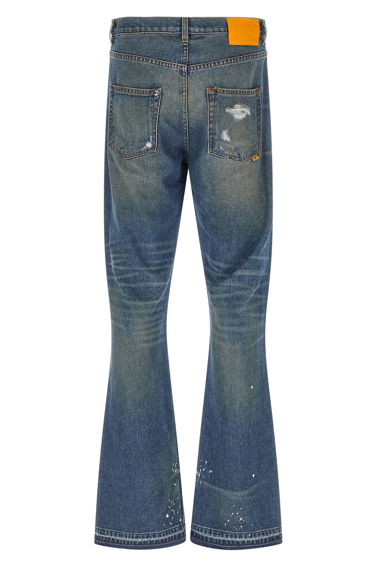 dagger bootcut stonewashed cotton denim jeans
