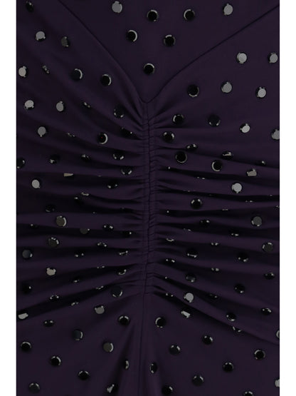 ALAIA 36 draped jersey maxi dress