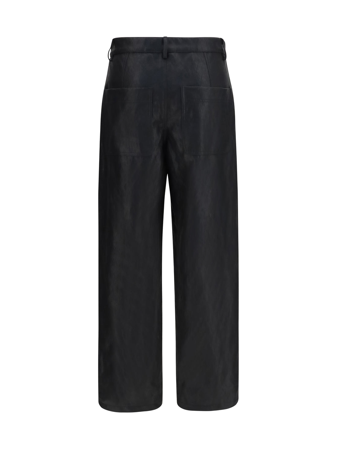 KRISTINA TI 40 straight-leg faux leather pants with vintage effect