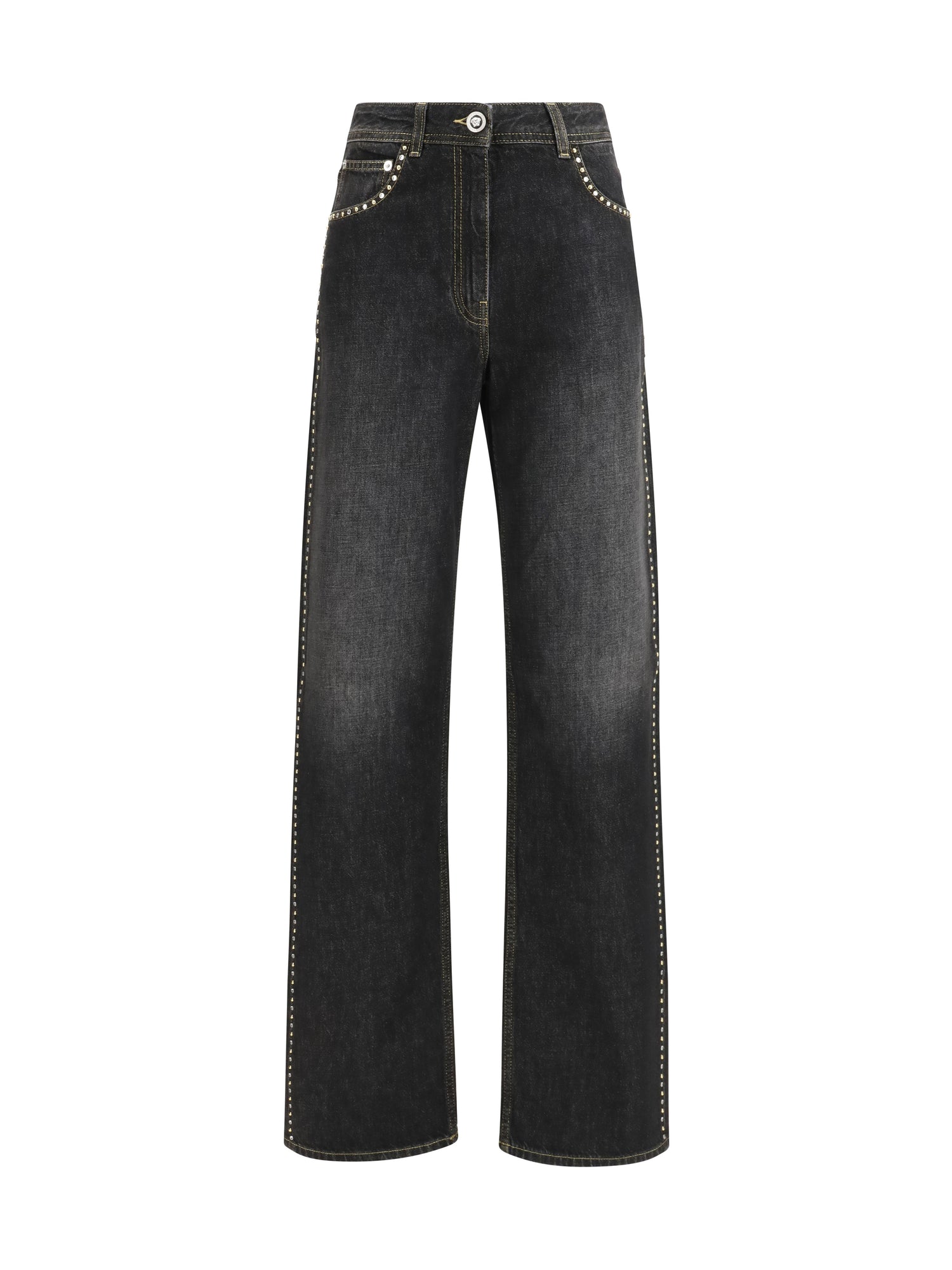 VERSACE 26 straight jeans with studs