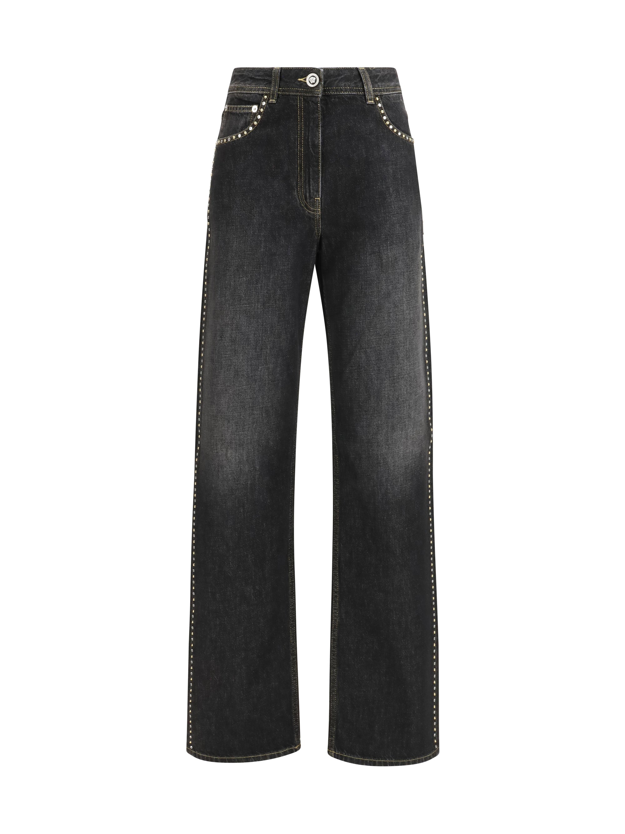 straight jeans with studs