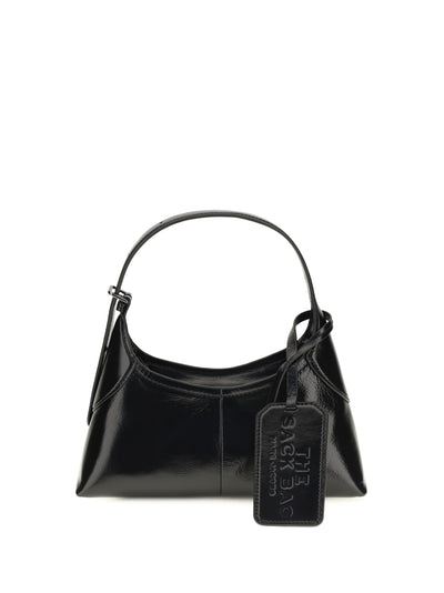 small belted sack shoulder bag