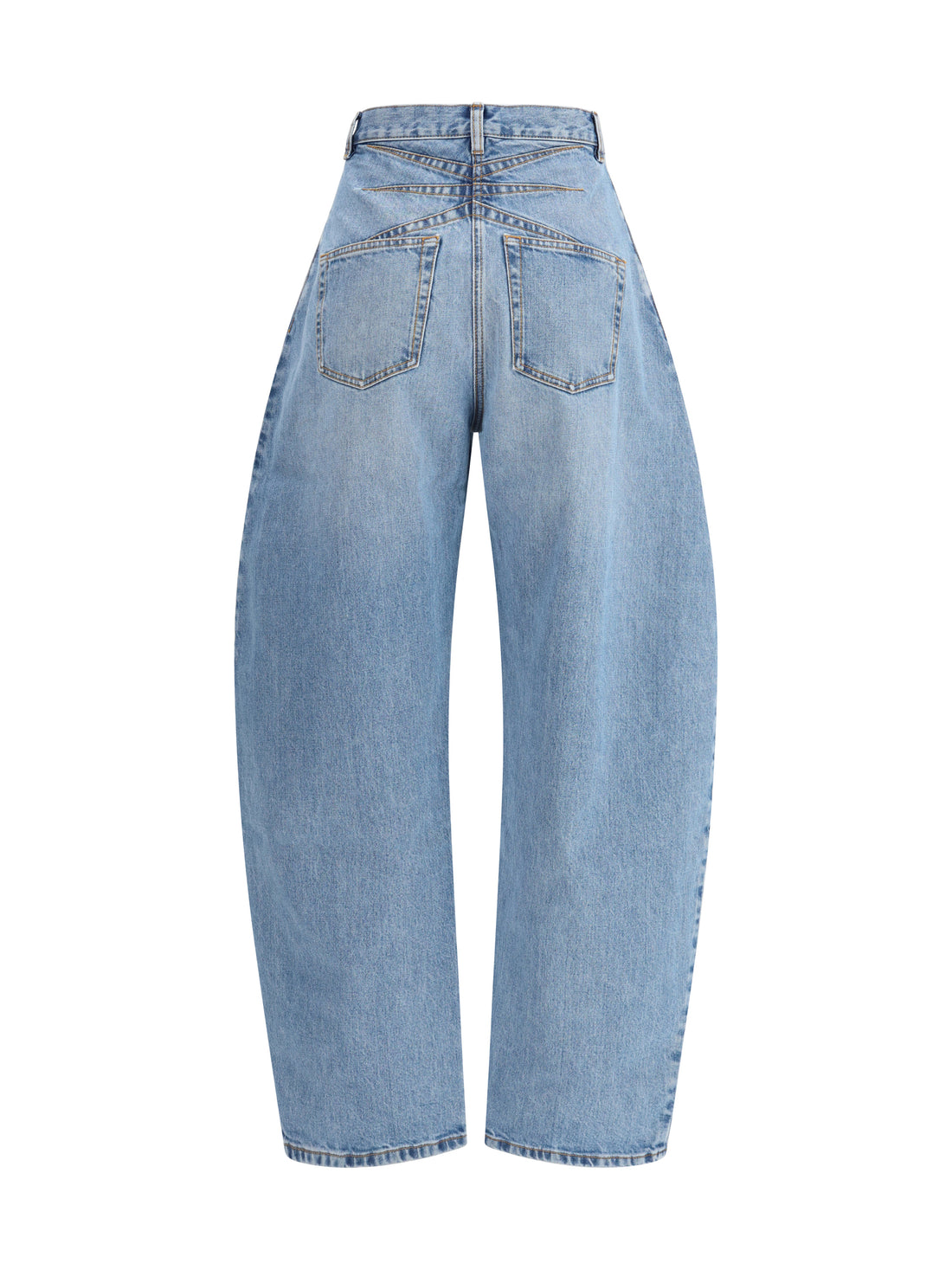 ALAIA 36 rounded denim trousers