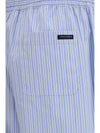 striped poplin pants
