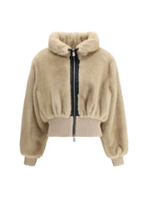 PINKO 40 faux fur bomber jacket