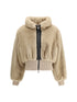 PINKO 40 faux fur bomber jacket
